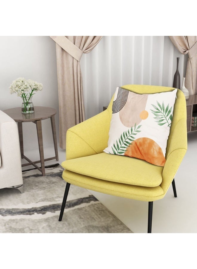 كيلا أغطية وسائد لتزيين المنزل، أغطية وسائد رمي، لون أصفر بوهيمي، مقاس 18 بوصة × 18 بوصة (عبوة من 4 قطع) - Image 5